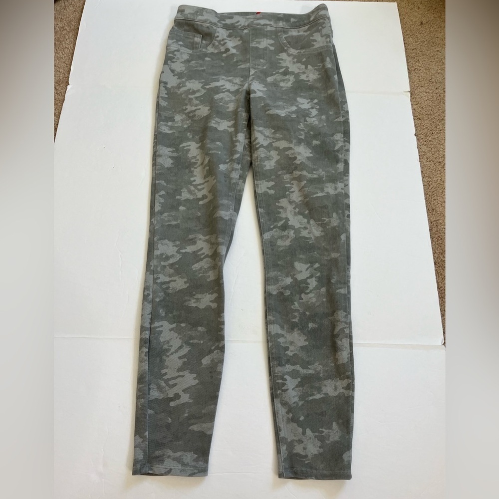 Spanx Jean-ish Leggings Size Small Gray Camo - Picture 3 of 10